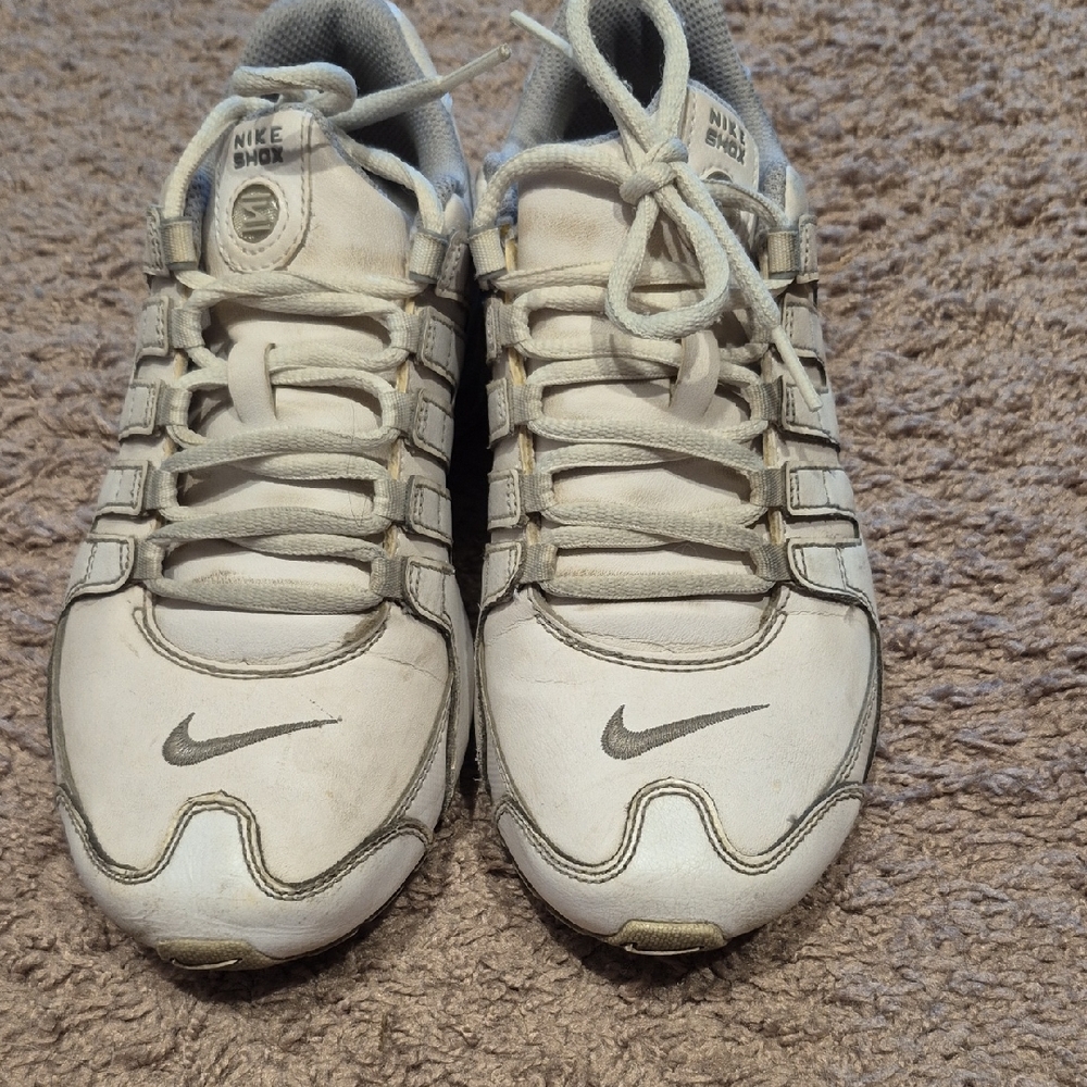 Nike White and Gray Athletic Shoes